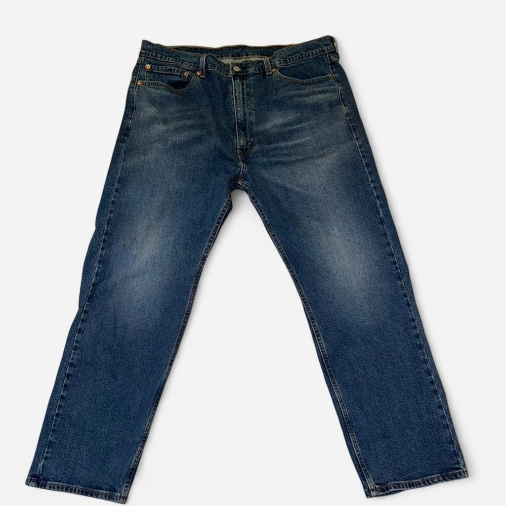 Levi’s 505 Classic Straight Leg Jeans • Dark Wash Denim • W40 L30